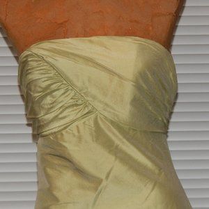 NWT $290 JIM HJELM Green Shantung Silk Strapless 8 Prom Cocktail Party S…